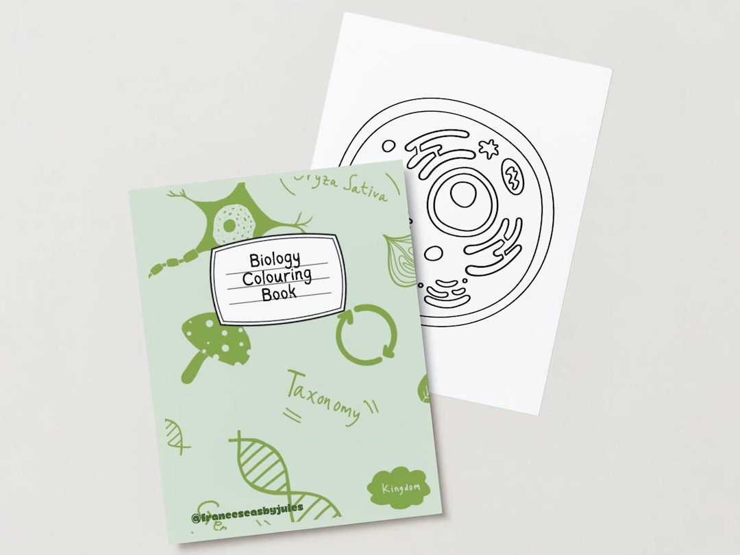 Biology Colouring Book - Etsy