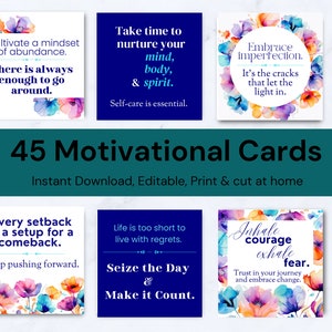 Inspirational quote cards education, mindfulness cards, inspirational messages for school, positive cards, motivational cards for teens