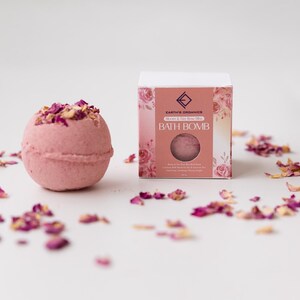 Rose Bath Bomb: Natural Floral Soak for Sensitive Skin