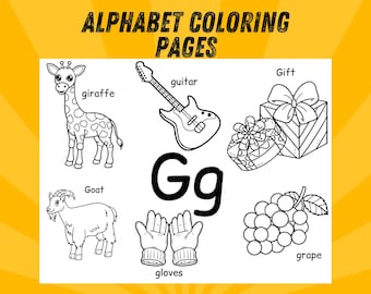 Printable Alphabet Coloring Pages for Kids | Fun ABC Learning Activity | Educational Coloring Sheets I Preschool & Kindergarten Printables