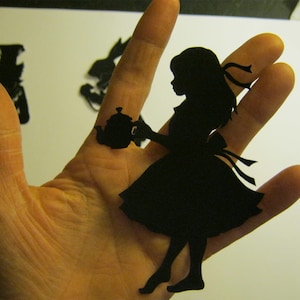 Alice im Wunderland-Silhouette