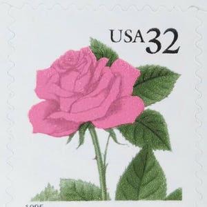 Diez sellos de 10 rosas de 32 c // sellos postales sin usar // sellos de 32 centavos // Valor nominal 3,20