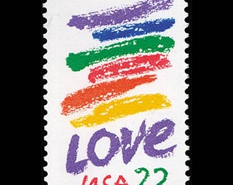 22 cent love stamps etsy