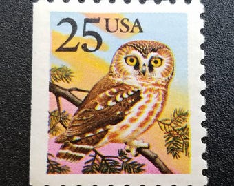 owl stamps etsy