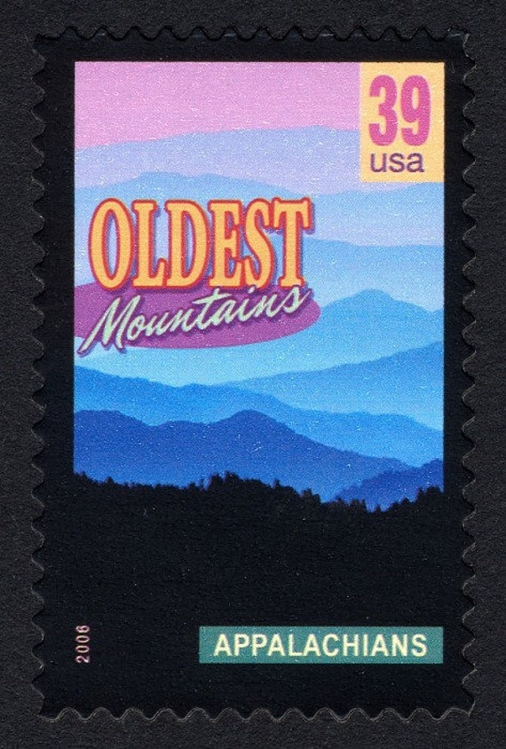 Vintage 2006 Appalachians 39c Stamp // Wonders of America  display picture 1