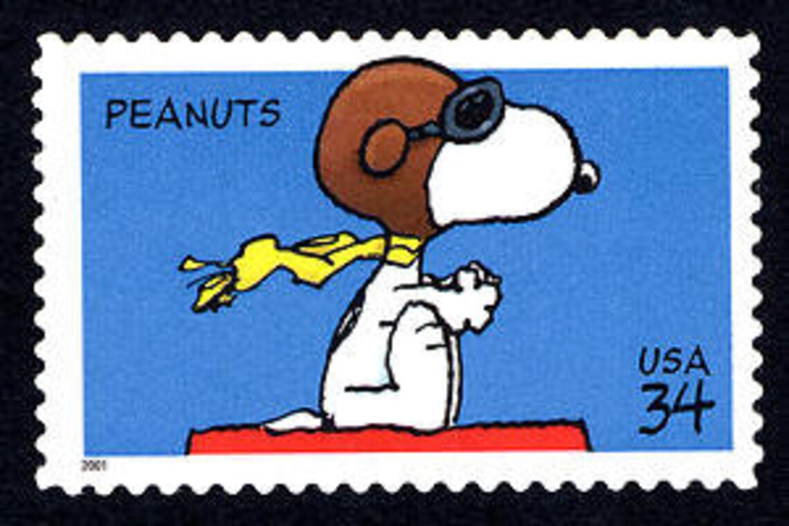 Twenty 20 unused postage stamps Snoopy Peanuts full Etsy
