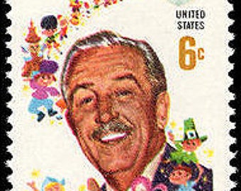 未使用のヴィンテージ切手 5 枚 - アインシュタイン 8 セント // 8