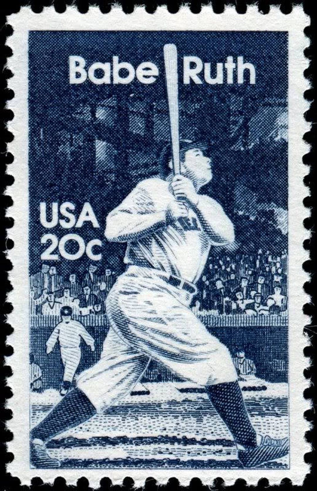 Five 5 Vintage Unused Postage Stamps - Babe Ruth 20c  20 Cent Stamps   Face Value 1.00 - Etsy