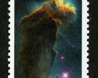5 x vintage 1999 Eagle Nebula 33c postage stamps // Hubble Space Telescope Images // unused 33 cent stamps (Set of 5)