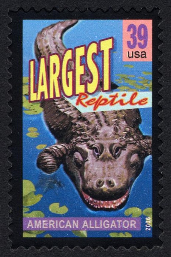 Vintage 2006 Alligator 39c Stamps // Wonders of America // Unused  display picture 1