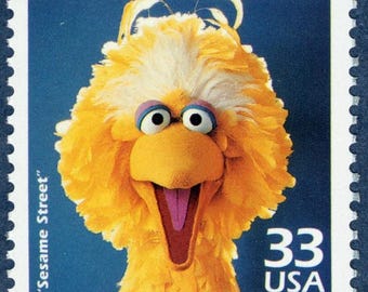 1 x Vintage 1999 Sesame Street 33c stamp // Celebrate the 1970s // unused postage 33 cent stamp