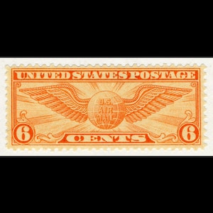 アメリカ合衆国航空便レッド6セント使用済切手 6 cent airmail stamp - Etsy 日本