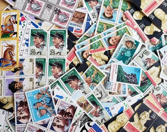 Postcards to Voters, Postcrossing, etc: NEW RATE 53 cent vintage postcard stamp combos 53c // 100 x 53 cent combos // face value 53.00
