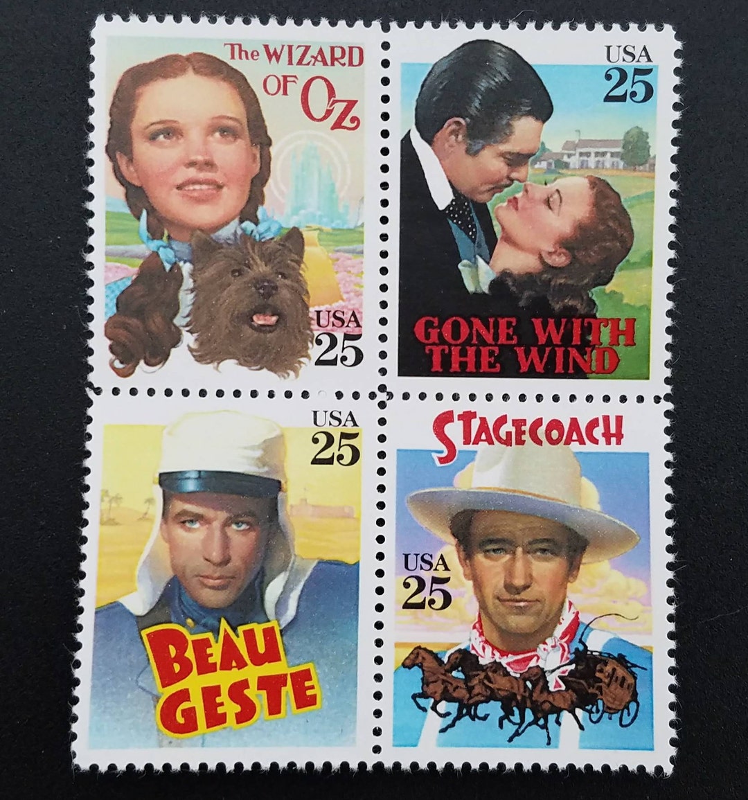 アメリカ切手　映画　25セント 4種 il_1080xN.1305719495_859y.jpg