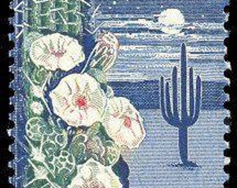 Five 5 vintage unused postage stamps - Arizona 4c // 4 cent stamps // Face value 0.20