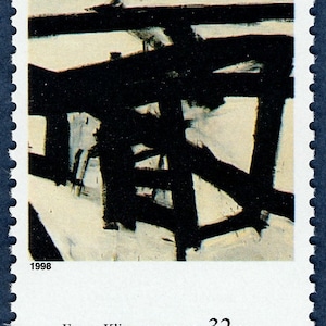 Un sello de Franz Kline, Mahoning de 32 c // Cuatro siglos de arte americano // sello postal sin usar // valor nominal 1,60