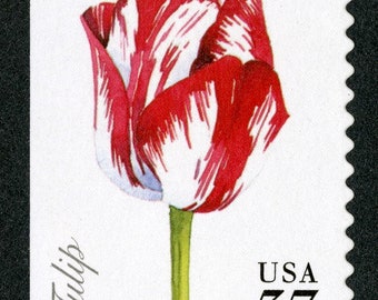 One 1 Tulip 37c // Spring Flowers // unused US postage stamps // 37 cent stamp