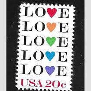 Postage Collage Love Stamp Set –
