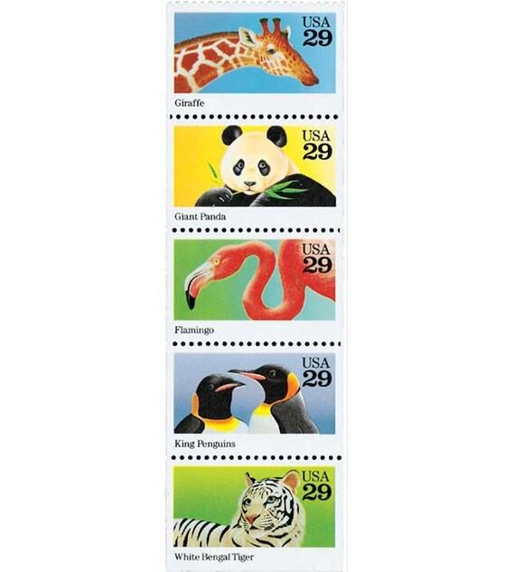 Number stamps Animals