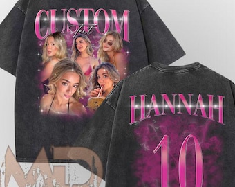 Camisa personalizada de doble cara para novia, camisa de colores cómodos para novio, camisa para esposa, sorpresa de despedida de soltera, regalo pirata de cumpleaños personalizado, mascota