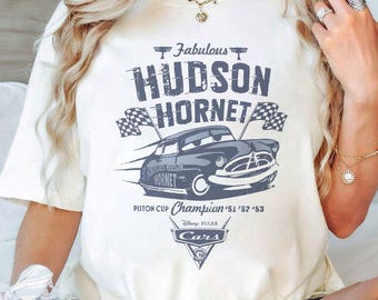 Camiseta Fabulous Hudson Hornet, camiseta Disney Comfort Colors, camiseta Disney Cars, camiseta de cumpleaños de Cars, camiseta Disney Pixar, camisetas Disneyworld