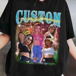 Camiseta personalizada Bootleg Rap Comfort Color, camiseta Bootleg personalizada, camiseta com foto personalizada, aniversário, presente de Natal para marido, personalize sua própria camiseta Bootleg