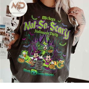 Mickey&#39;s Not So Scary Halloween party 2025 shirt, Mickey & friends New outfit 2025 Halloween shirt, Family Group matching costume WDW Tee