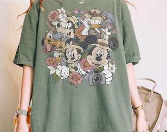 Vintage Disney Animal Kingdom Shirt, Micky und Freunde Komfort Farben Shirt, Mickey Safari Shirt, Disney Safari Trip Shirt, Disneyworld Tee