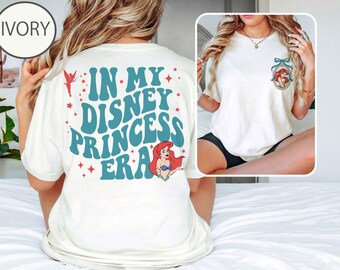 Camiseta de princesas Disney Ariel de Coquette Bows, camiseta de La Sirenita, camiseta de viaje de Disney para niñas, En mi era de princesas Disney, viaje de niñas Disney
