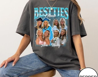 Custom 90s Vintage Besties BFFs Bootleg Shirt, Custom Comfort Colors Tee, Best Friend Birthday Bachelorette, Best Friend Gift Ideas Besties