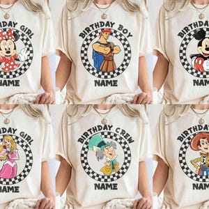 Personalized Disney Birthday Shirt, Disney Birthday Boy Girl, Disney Birthday Squad, Mickey & Friends Birthday Trip Tees, Best Birthday Ever