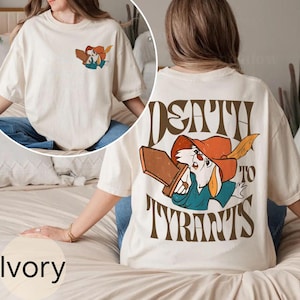 Retro 70s Skippy Rabbit Death To Tyrants Comfort Colors Shirt, Vintage Robin Hood Tshirt, Disneyland Family Matching Tee, Magic Kingdom Park