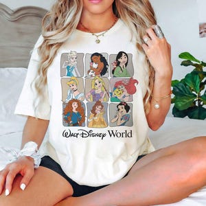 Retro Disney Princess Shirts, Vintage Disney Princess , Disney Family Matching Shirt, Funny Princess Disney Shirt, Disney Family Trip Shirts