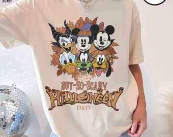 Retro Mickey's Not So Scary Halloween Party 2025 Shirt, Disney Halloween Shirt, Mickey And Friends Halloween Shirt, Halloween Family Shirt