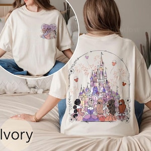Disney Princess Castle Shirt, Disneyland Castle Best Friends Gift, WDW Girls Trip Shirts, Disney World Vacation Sweatshirt, Gift For Girls
