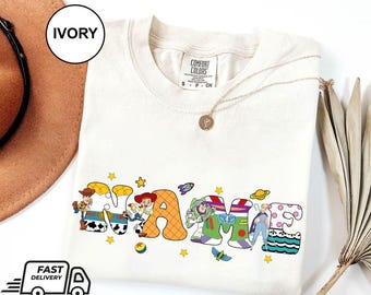 Camiseta con nombre personalizado para papá y mamá de Toy Story, camiseta de cumpleaños de Disney para papá y mamá, camiseta de cumpleaños familiar a juego de Toy Story, camiseta de pareja de Disney