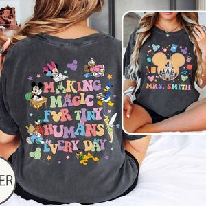 Personalized Disney Teacher Back To School Shirt, Mickey & Friends First Day of School shirt, Happiest Teacher On Earth shirt, Teacher Gifts
