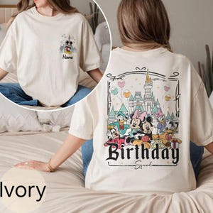 Personalized Disney Birthday Shirt, Best Birthday Ever, Disney Birthday Boy Girl, Disney Birthday Squad, Mickey & Friends Birthday Trip Tees