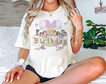 Disney Birthday Girl Shirt, Disney Princess shirt, Best Birthday Ever, Minnie Birthday Shirt, Disneyland Birthday Shirts, Birthday Gifts