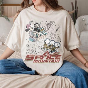 Retro Disney Space Mountain Comfort Colors Shirt, Mickey And Friends Space Shirt, Vintage Disney Shirt, Disney Astronaut Shirt, Disney Trip