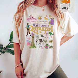 Vintage Rapunzel Tangled Shirt, Floral Rapunzel Shirt, WDW Disney Princess Shirt, Disneyworld Shirt, Tangled Lanterns Shirt, Pascal shirt