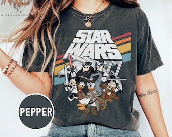 Vintage Disney Star Wars Shirt, Mickey And Friends Shirt, Mickey Shirt, Mickey Star Wars Shirt, Disneyland Shirt, Disney World Family Tee