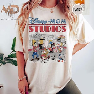 Vintage Disney MGM Studios Comfort Colors Shirt, Hollywood Studios Shirt, Disney Studios Shirt, Disneyworld Tee, Disney Trip Family Tshirt