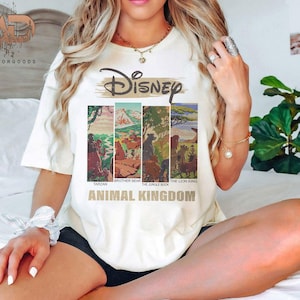 Maglietta Comfort Colors Vintage Disney Lion King, Magliette Floreali Retro Lion King, Simba Timon Pumbaa, Maglietta Animal Kingdom, Viaggio in Famiglia Disney