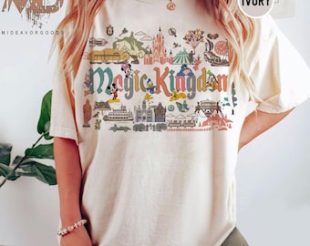 Retro Magic Kingdom Shirt, Vintage Magic Kingdom Tee, Family Vacation Shirt, Disney Family Shirts, Disney World Disneyland Girl Trip T-shirt