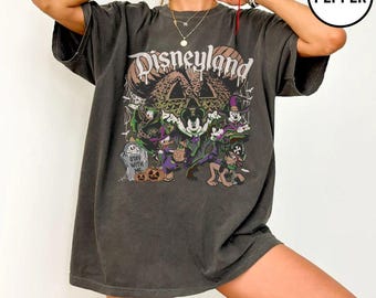 Retro Disneyland Mickey And Friends Halloween Shirt, Mickey's Not So Scary Halloween Party 2026 Shirt, Disney Epcot Pumpkin Halloween Tee