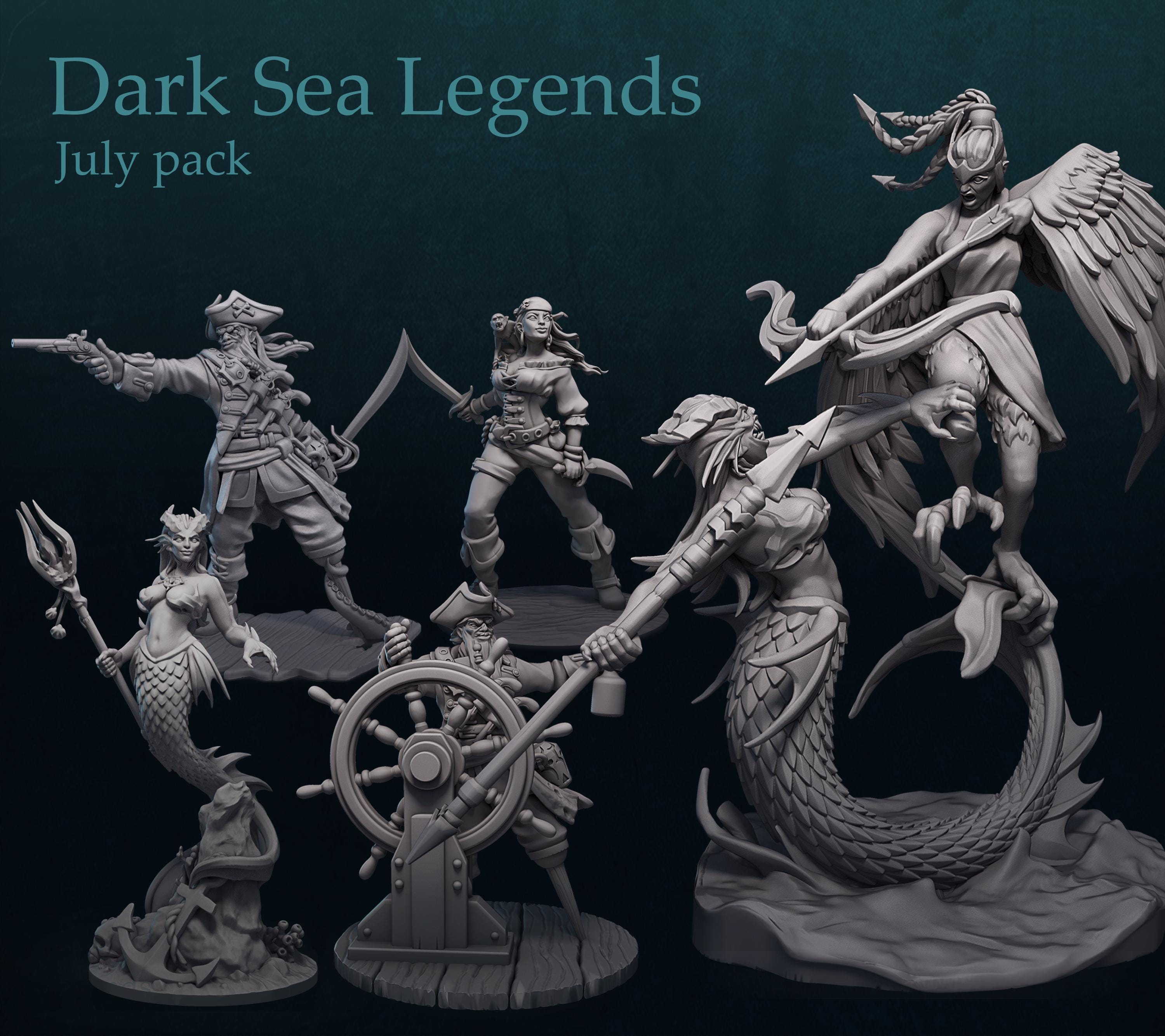 3d Stl Files,3d Miniature Figure Stl Model,3d Printer Files,3d Sea ...