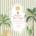 Watercolor Hand Painted Palm Springs Aesthetic Doodles - Whimsical Watercolor Collection - California Wedding - Wedding Clipart product logo