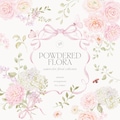 Watercolor Powdered Rose Floral Collection with Butterflies, Bow Frames and Ladybugs product logo