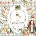 Watercolor Cottage Clipart - Cottagecore - Hand Painted Cottage Graphics - Countryside - Cozy - Cottage Life - Grandmillennial Set